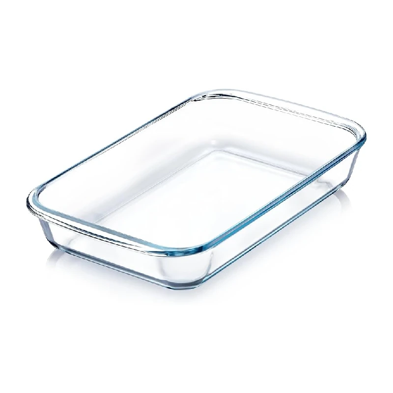 Bandeja Para Hornear Vidrio Pequeña Rectangular