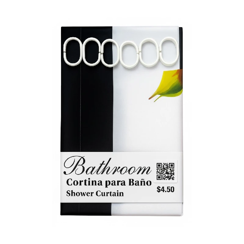 Cortina Para Baño 180X180 Con Gancho Surtido