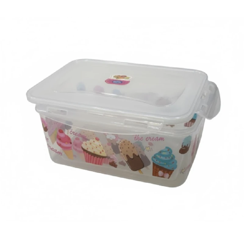 Recipiente Plastico Con Tapa 5 Pzs