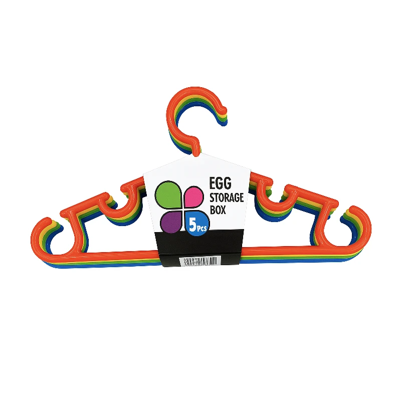 Ganchos Para Closet Plastico 5Pzs Surtido