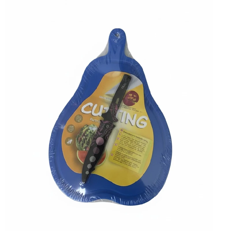Tabla Para Picar Plastico Con Cuchillo Surtido