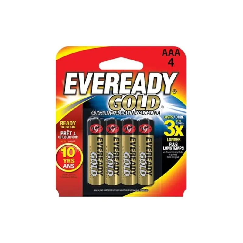 Bateria Alcalina Eveready Aaa Paq-4