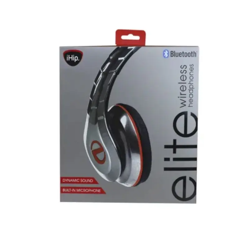 Audifono Ihip Elite Inalambrico Blt Rojo/Plata Bb810