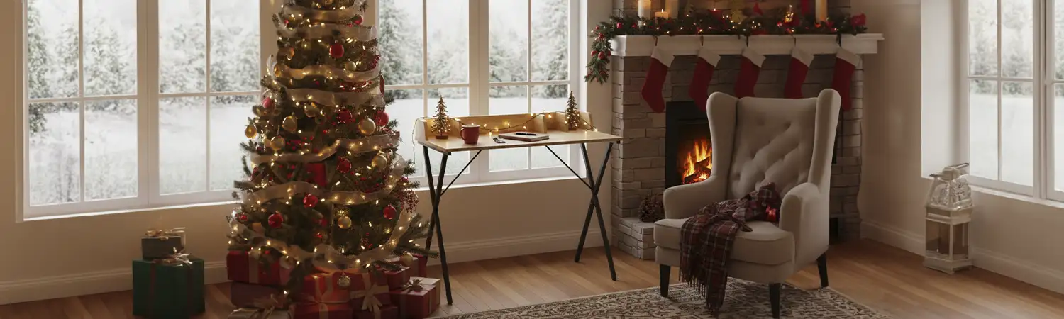 Escritorio crema Ferrini 90x45x75 cm