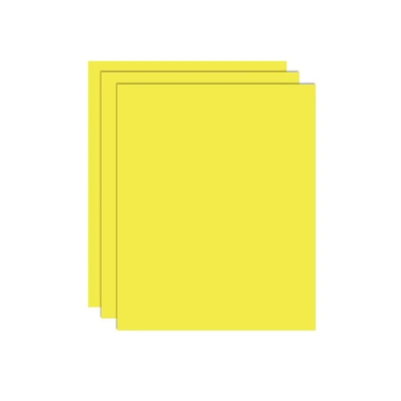 Papel Carta B20 Amarillo Fluorecenter Surtido 100hjs Genial