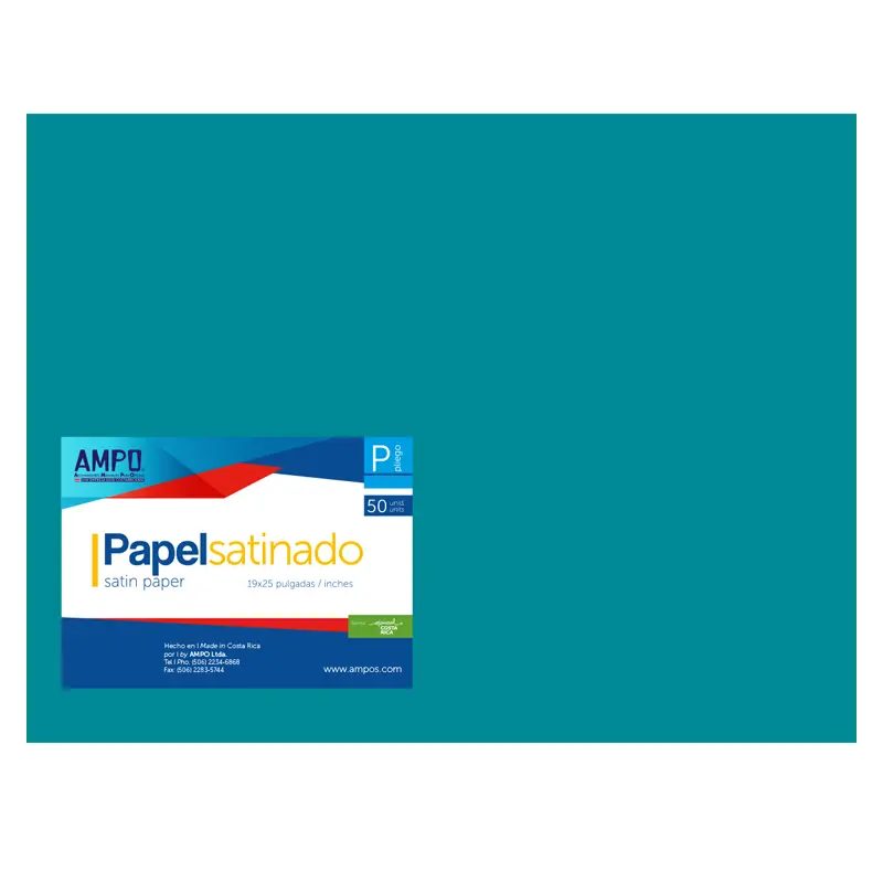 Cartulina Lustre Turqueza 58X63Cm