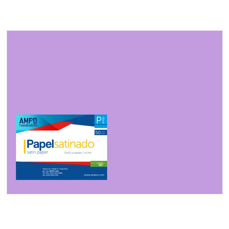 Cartulina Lustre Lila 58X63Cm