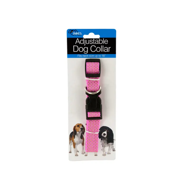 Collar Perro Con Clip Rosa 18