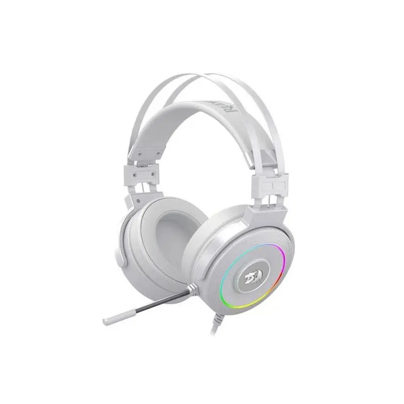 Audifono Redragon Gaming Lamia Usb 7.1 Blanco Con Microfono Rgb H320