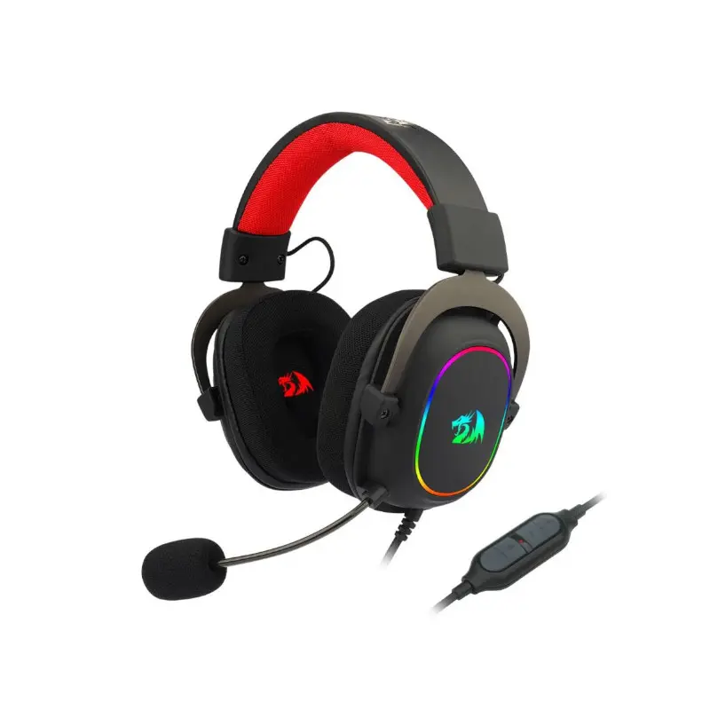 Audifono Redragon Gaming Zeus X 3.5Mm 7.1 Negro Con Microfono Rgb H510X