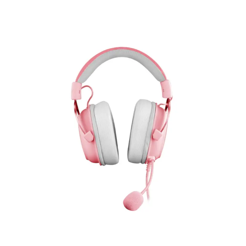 Audifono Redragon Gaming Zeus X 3.5Mm 7.1 Rosa C/Microfono Rgb H510X