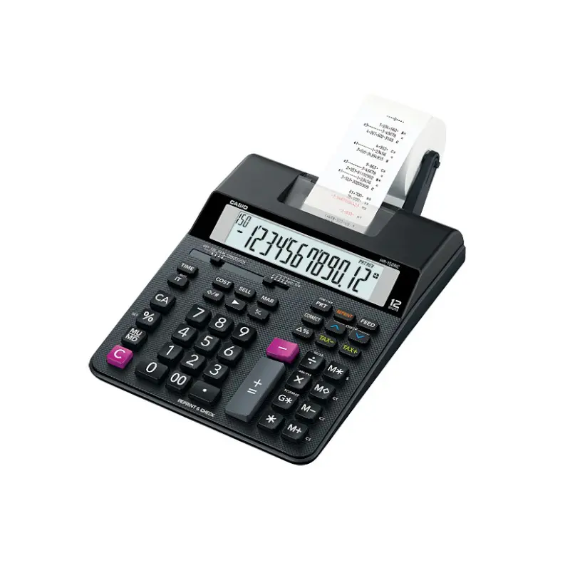 Calculadora Casio HR-150RC-BK 12 Digitos Impresion en Cinta 2 Colores