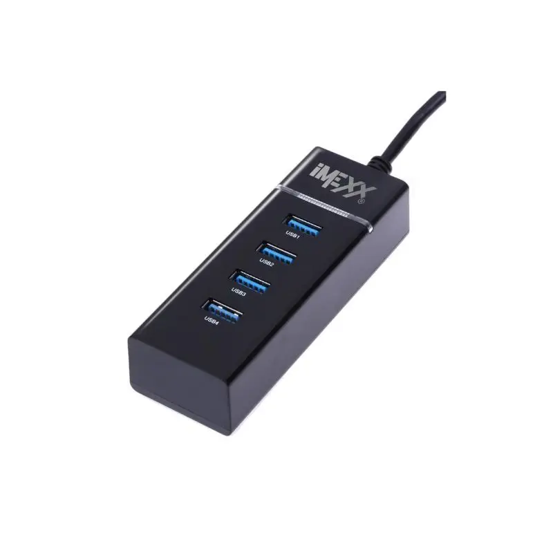 Hub Usb 4 Puertos 3.0 Negro Imexx