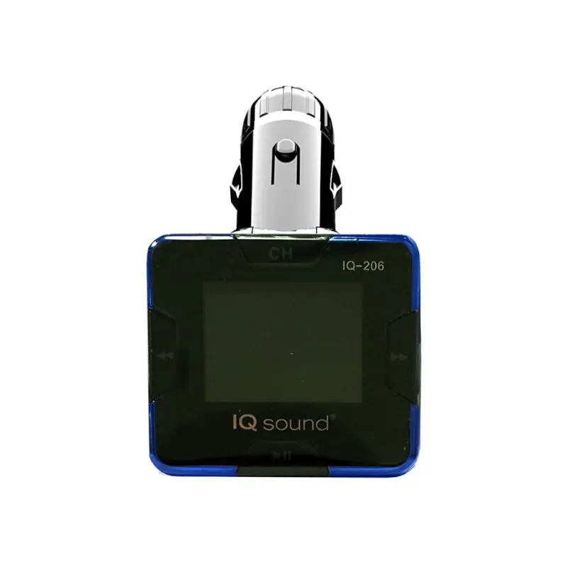 Transmisor P/Auto Mp3 Usb 3.5mm Sd Hasta 16gb Iq-207 Plateado Supersonic