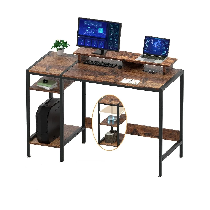 Escritorio Café Rustico C/Porta Cpu 118X50X74Cm