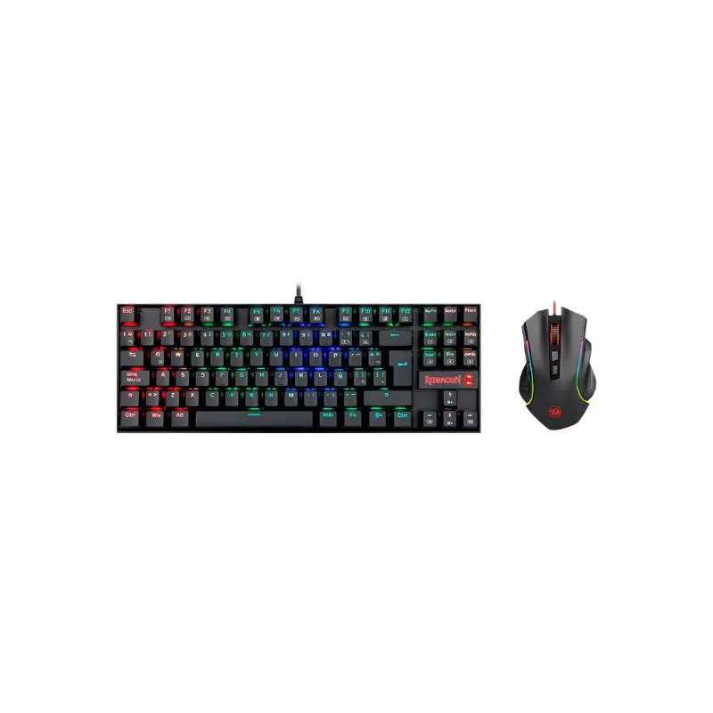 Teclado+Mouse Redragon Gaming Usb Negro Rgb K552