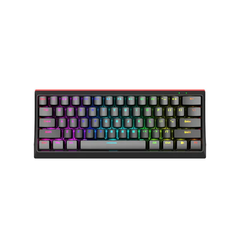 Teclado Marvo Gaming Usb Tipo-C Negro Rainbow Switch Azul Kg962Sp-B Mecanico 60%  Anti-Ghosting