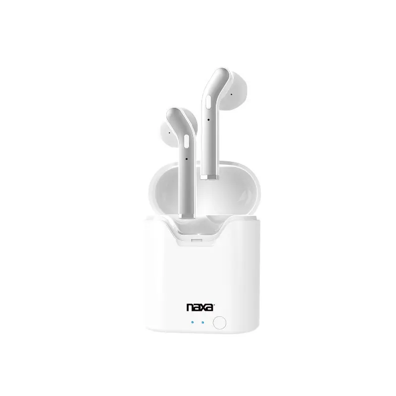 Audifono Naxa Blanco Con Estuche De Carga Inalambrico Bluetooth Ne-979