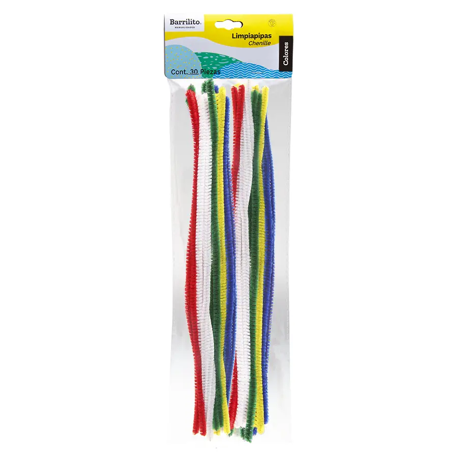 Limpia Pipas 30 Colores Surtido Barrilito