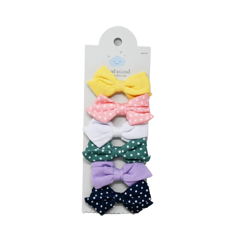 Gancho P/Cabello Chongo Dots Pqt6