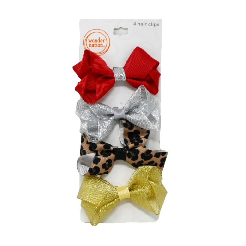 Gancho P/Cabello Chongo Dots Pqt4