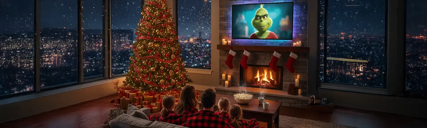 Televisores para Navidad en familia