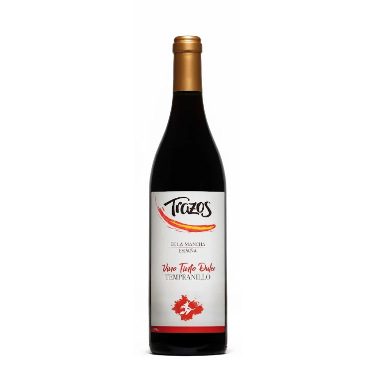 Vino Trazos Tempranillo Tinto Dulce 750 Ml
