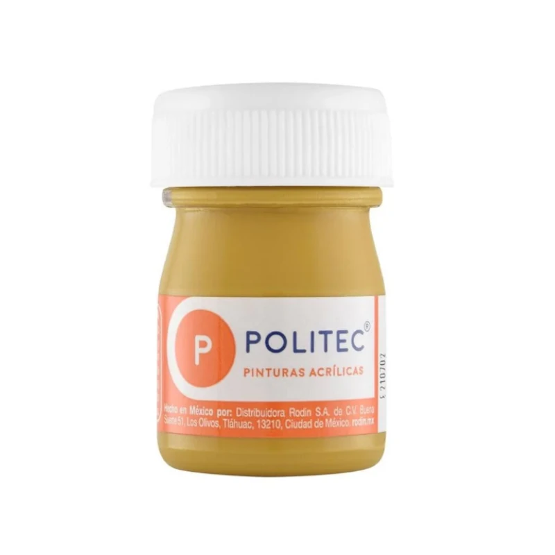 Pintura Acrilica 20 Ml Ocre Politec