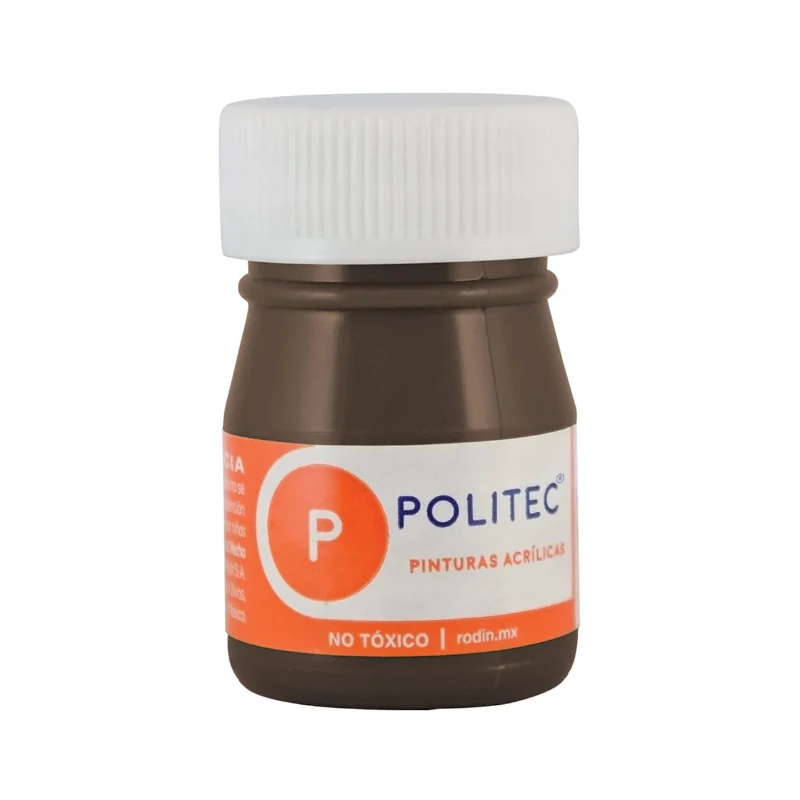 Pintura Acrilica 20 Ml Café Oscuro Politec