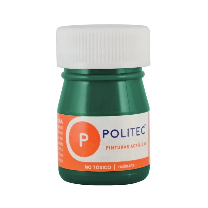 Pintura Acrilica 20 Ml Verde Oscuro Politec