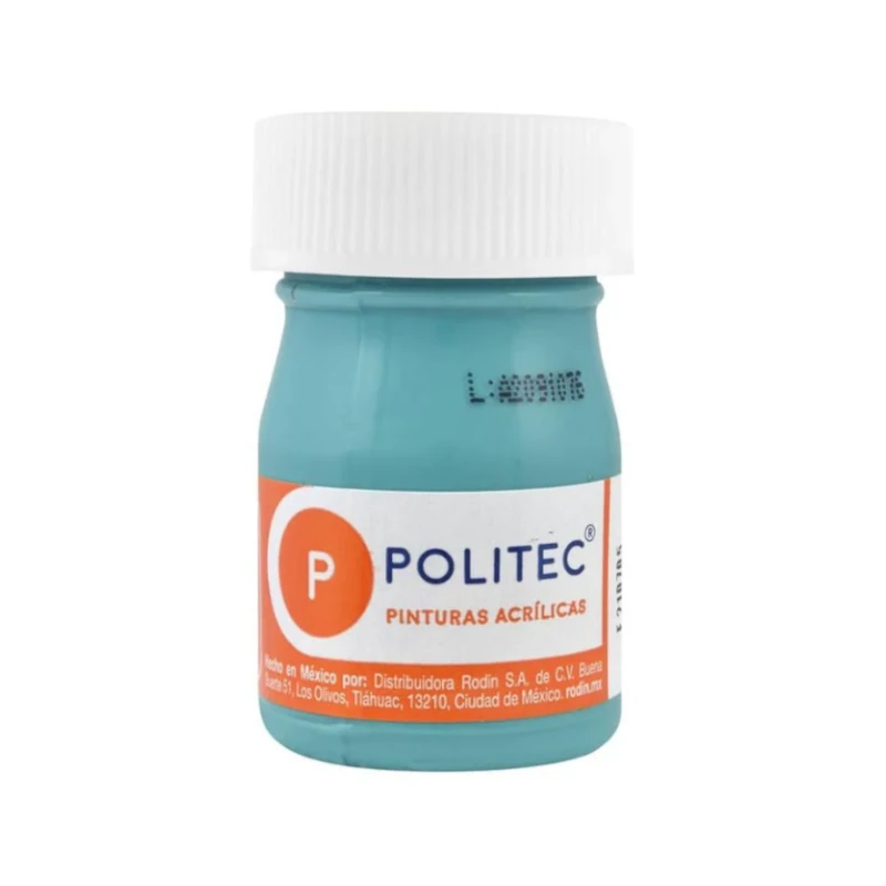 Pintura Acrilica 20 Ml Turquesa Politec