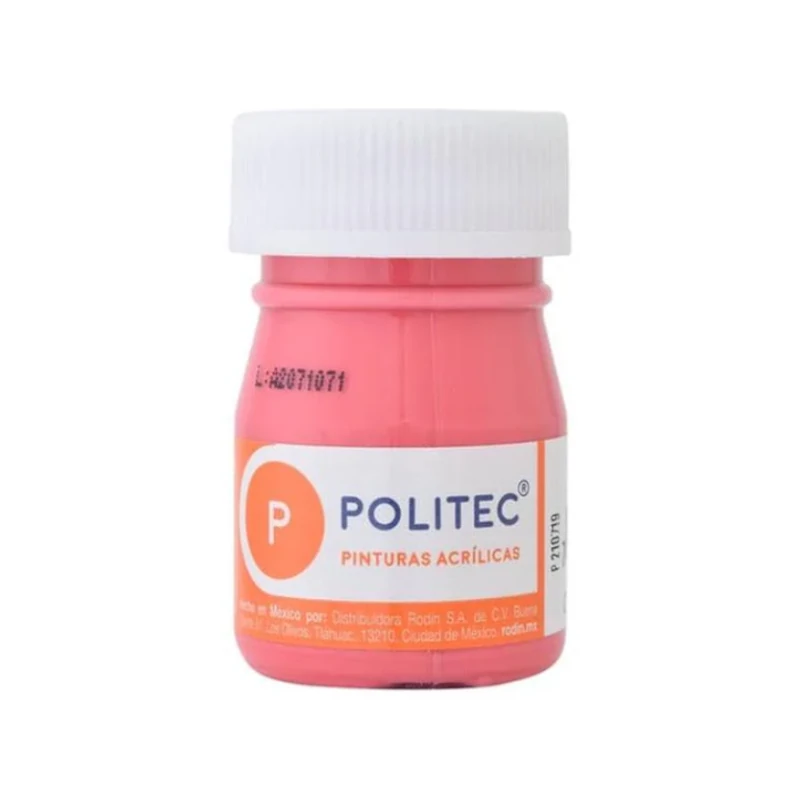 Pintura Acrilica 20 Ml Coral Politec