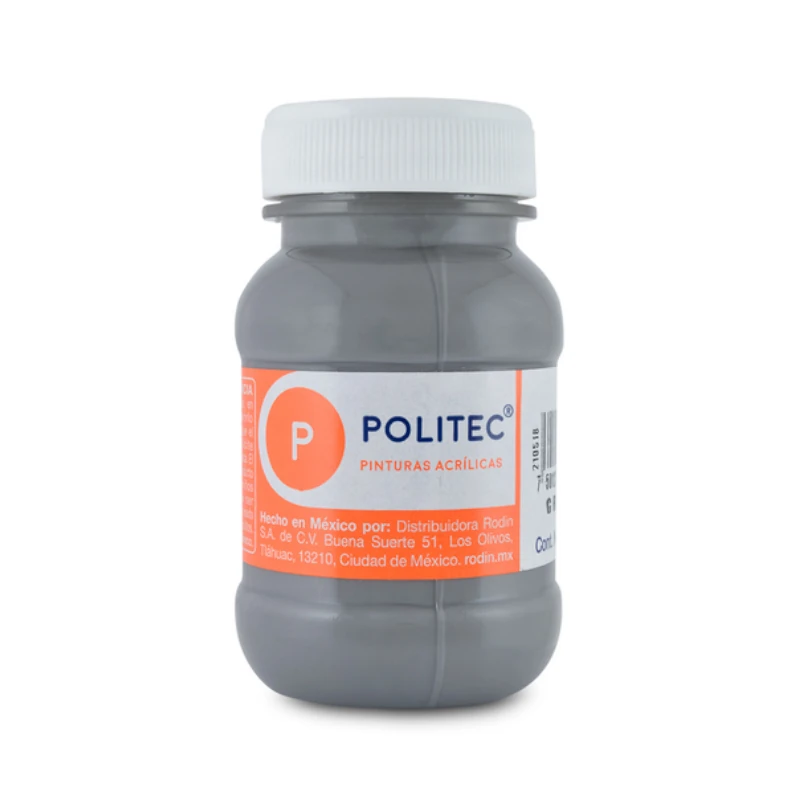 Pintura Acrilica 100Ml Gris Politec