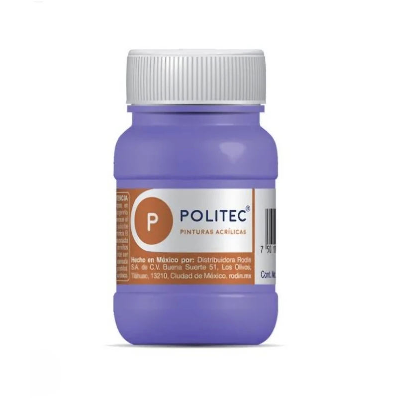 Pintura Acrilica 100 Ml Morado Politec