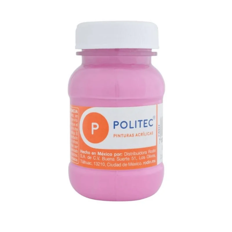 Pintura Acrilica 100 Ml Fucsia Politec