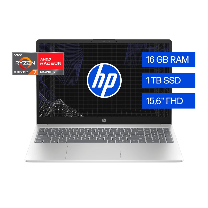Laptop HP 15-Fc0276la Pulgadas Amd Ryzen 7-16Gb-1Tb Ssd