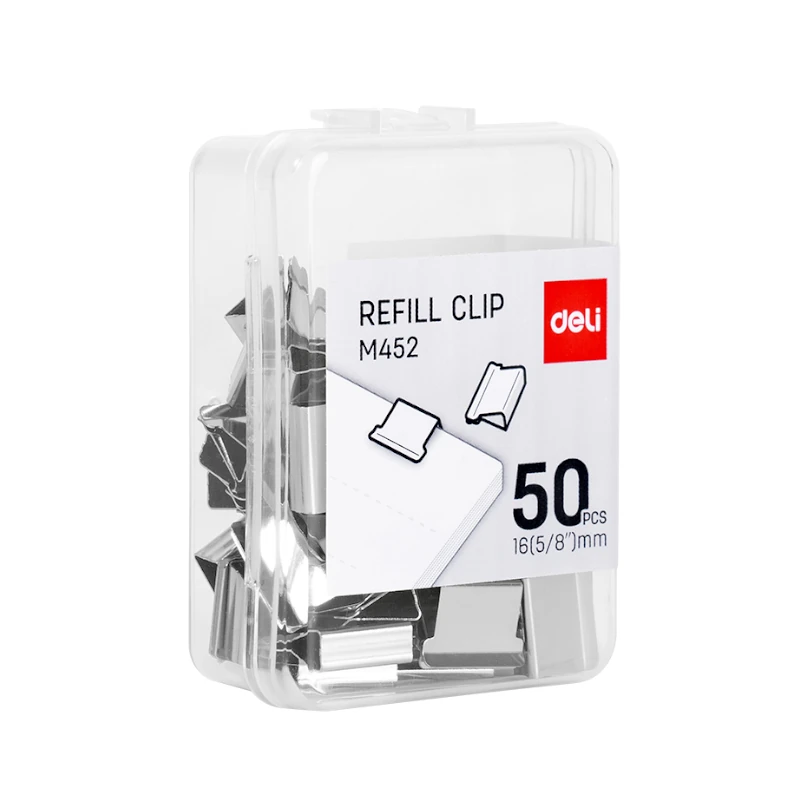 Clip Tipo Almeja Refill Pqt50 Deli 16Mm
