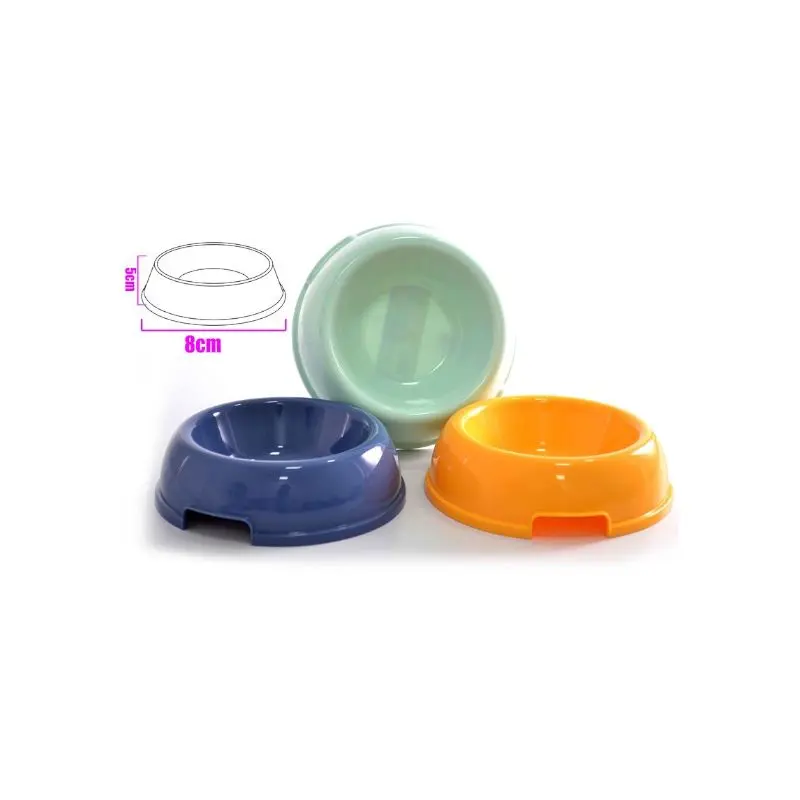 Plato Para Mascotas Plastico 8Cm Surtido