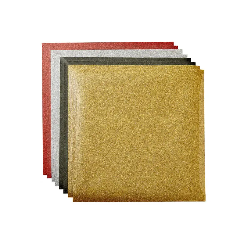 Vinil Para Planchar Escarchado Clasico 8Hojas 12X12  Cricut Rollo Maker/Explore