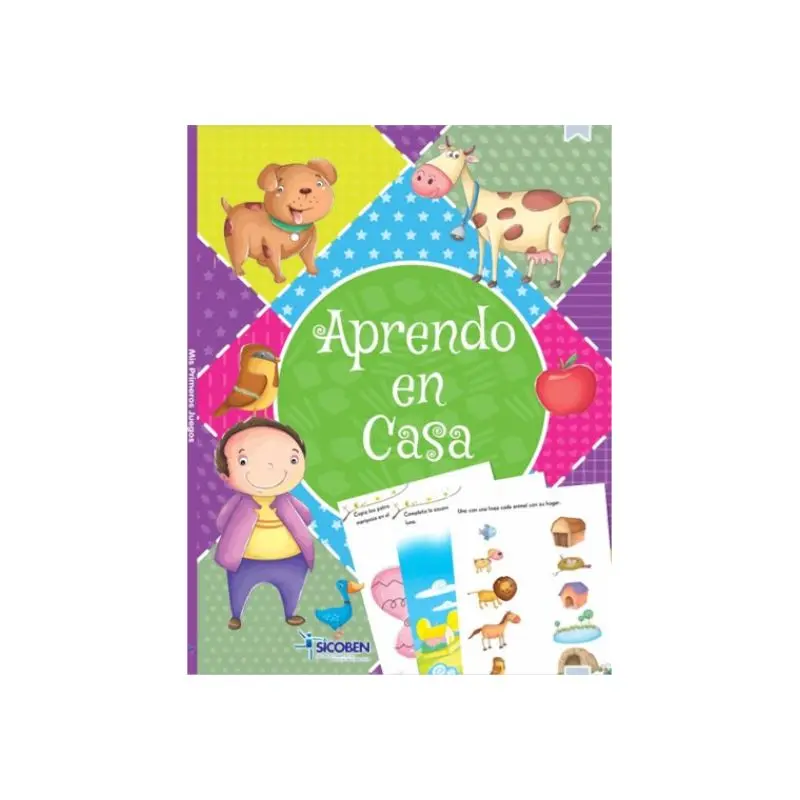 Libro De Actividades Aprendo En Casa Surtido Con Stickers 64 Pag