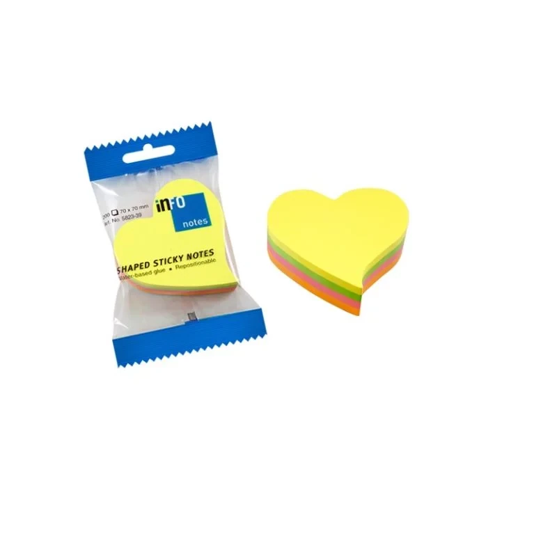 Nota Adhesiva Infonote 3X3 Figura de Corazon 5823-39 200 Hjs