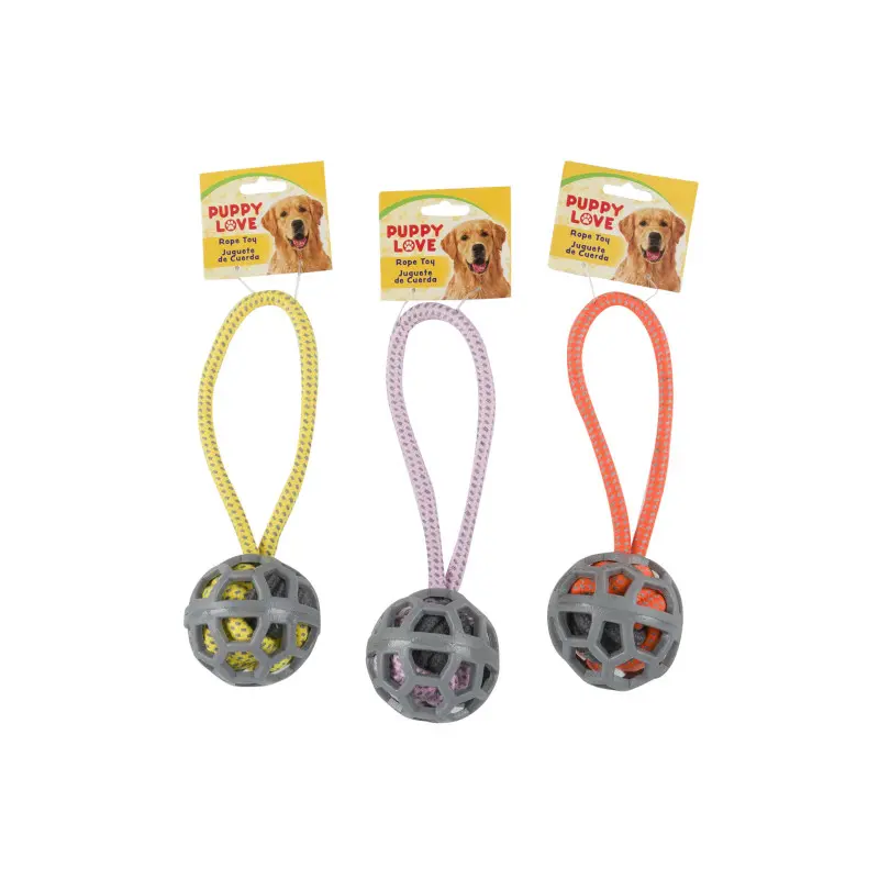 Juguete Perro Cuerda Con Pelota 10.2