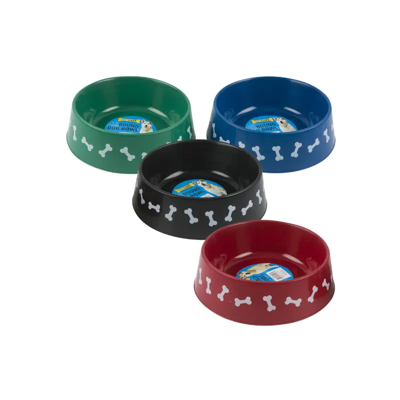 Plato Mascota Plastico Surtido