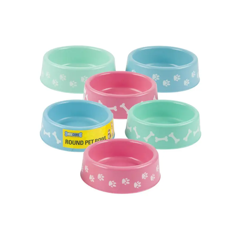 Plato Mascota Plastico Pequeño Surtido