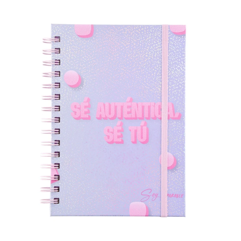 Libreta Espiral Diseños 100 Hojas Pasta Dura Merletto