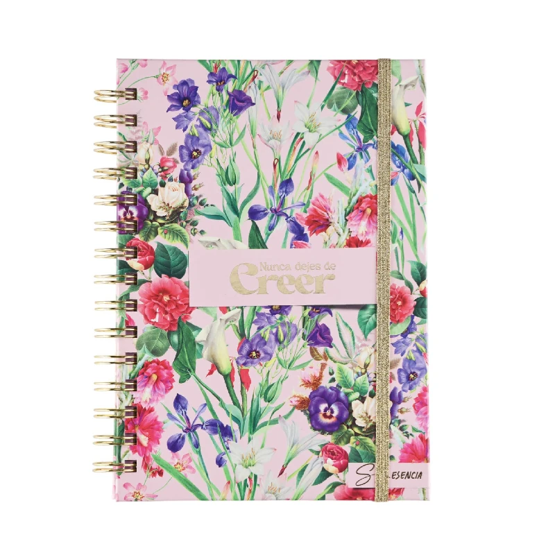 Libreta Espiral Diseños 100 Hojas Pasta Dura Merletto