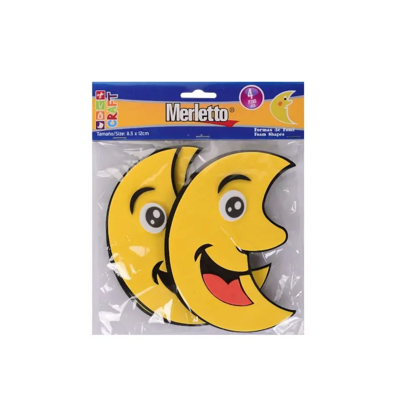 Foamy 3D Mediano Luna Paquete4 Merletto