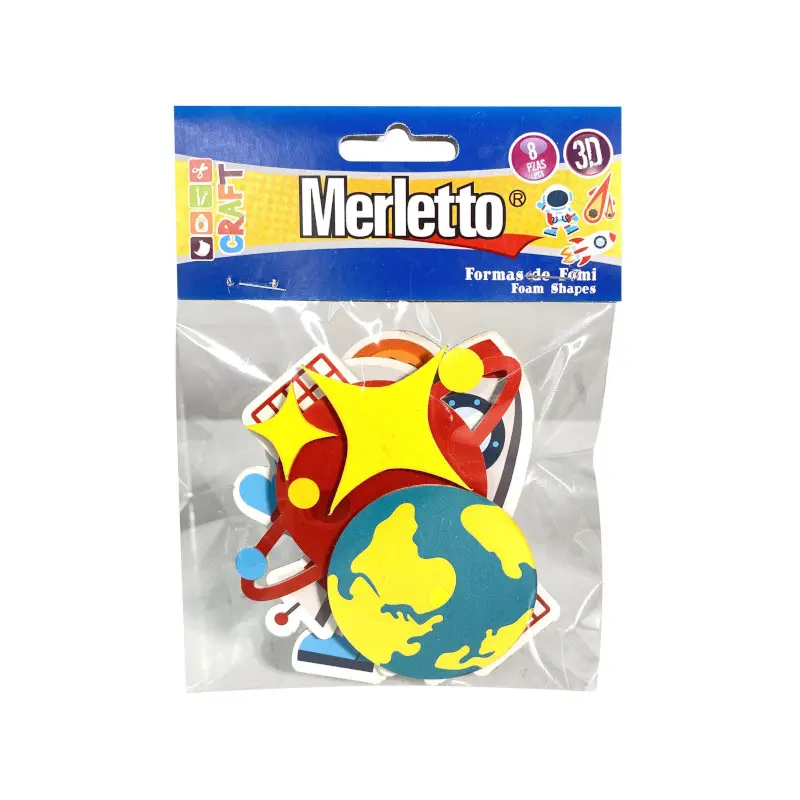 Foamy Figura 3D Space Paquete8 Merletto