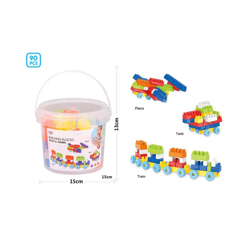 Juego De Bloques Bote 90 Piezas