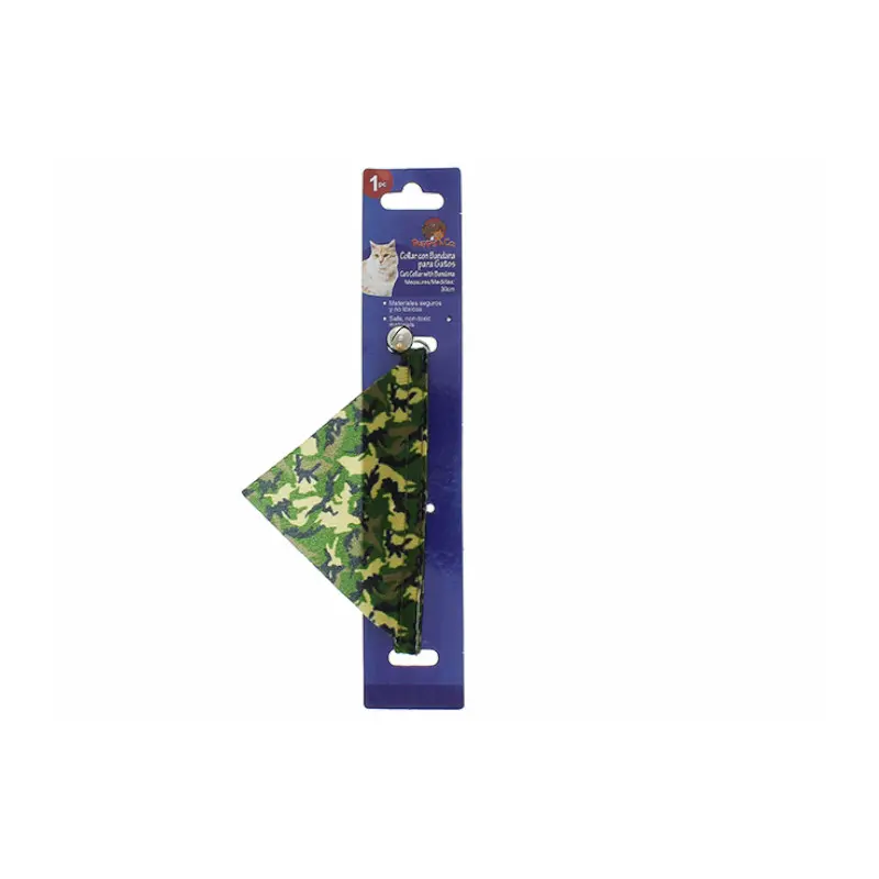 Collar Gato 30Cm Verde